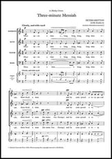 Three-minute Messiah SATB choral sheet music cover